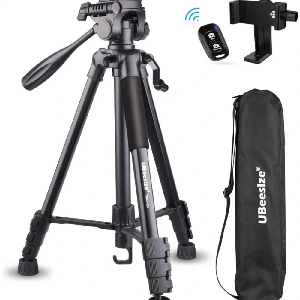 Ubeesize 17.6” - 60” Tripod w/ Remote For Taking Pictures IOS&Android
